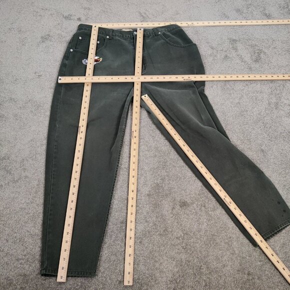 Cotton Ginny Plus Petites Women's Pants Size 16 Gray Cotton High Waist Mom Style - Picture 6 of 11